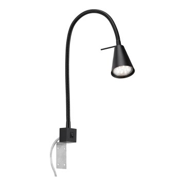 Briloner 2080-015 - Flexible LED-Wandleuchte COMFORT LIGHT 1xGU10/5W/230V schwarz