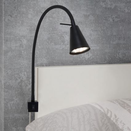 Briloner 2080-015 - Flexible LED-Wandleuchte COMFORT LIGHT 1xGU10/5W/230V schwarz