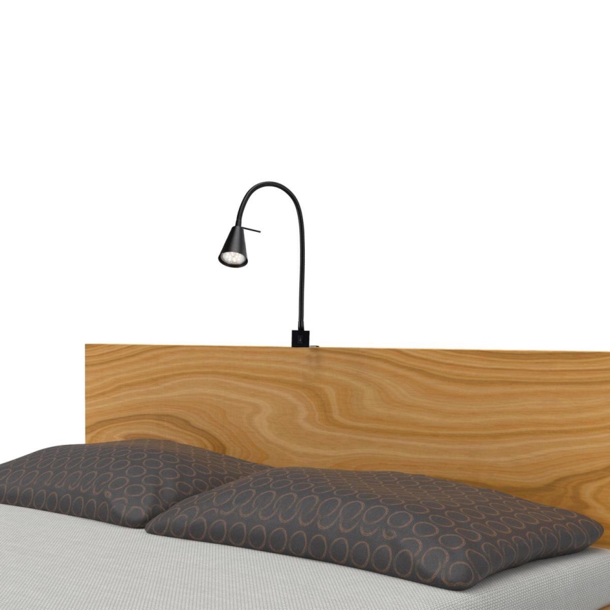 Briloner 2080-015 - Flexible LED-Wandleuchte COMFORT LIGHT 1xGU10/5W/230V schwarz