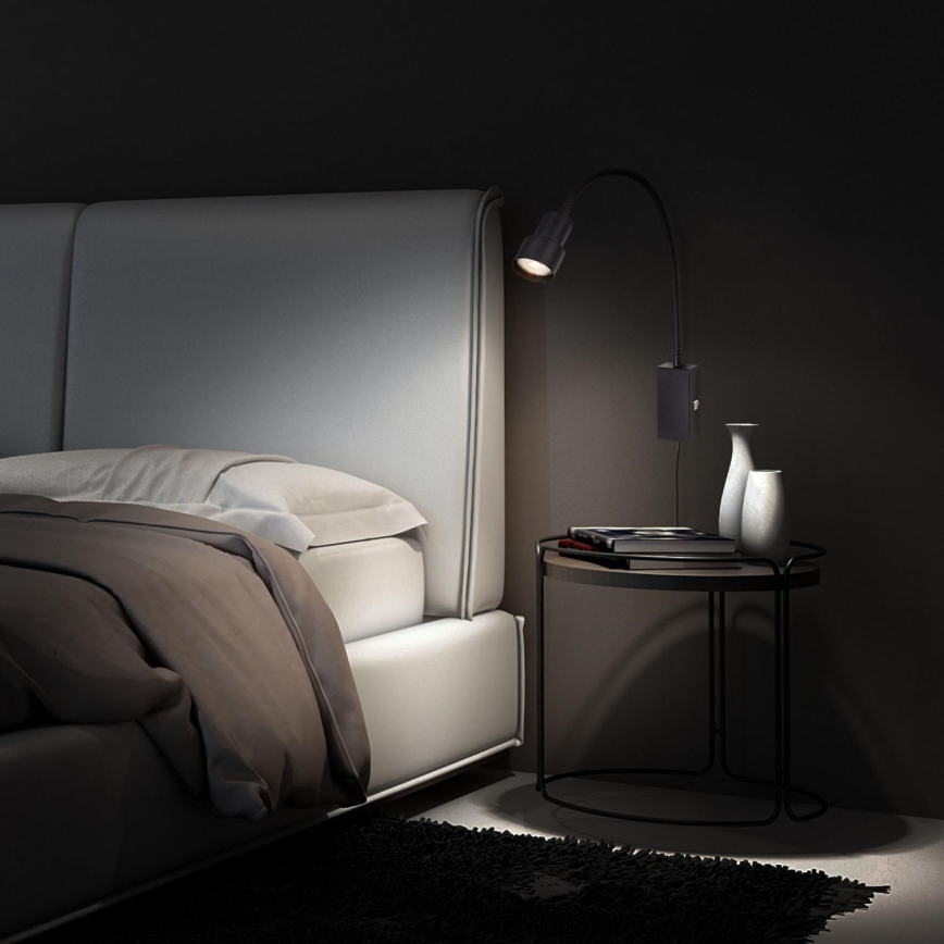 Briloner 2085-015 - LED-Touch-Wandleuchte TUSI 1xGU10/5W/230V schwarz