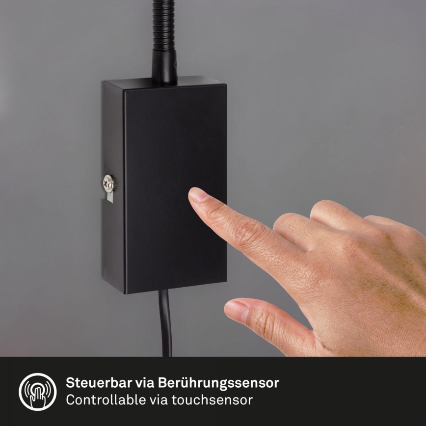 Briloner 2085-015 - LED-Touch-Wandleuchte TUSI 1xGU10/5W/230V schwarz