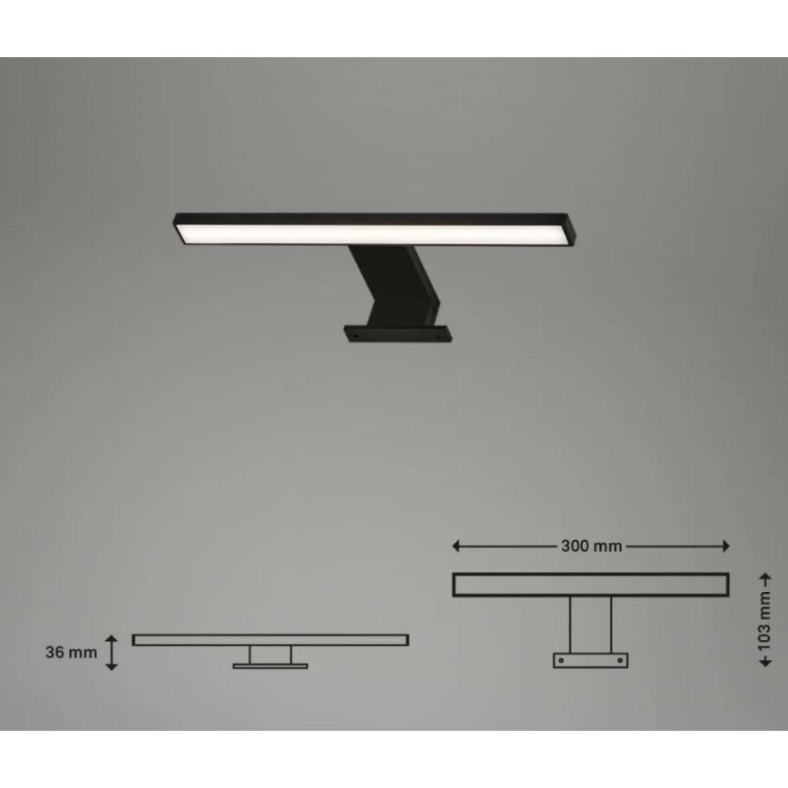 Briloner 2104-015 - LED Badezimmer-Spiegelleuchte DUN LED/5W/230V 30 cm IP44