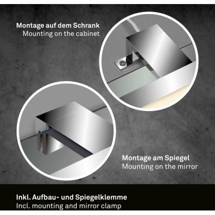 Briloner 2104-018 - LED-Badezimmer-Spiegelbeleuchtung DUN LED/5W/230V 30 cm IP44