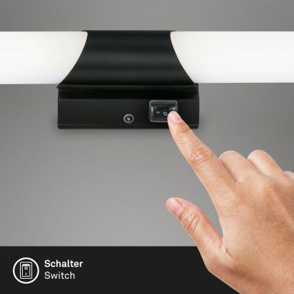 Briloner 2111-115 - LED-Badspiegelleuchte LED/11W/230V IP44 47 cm schwarz
