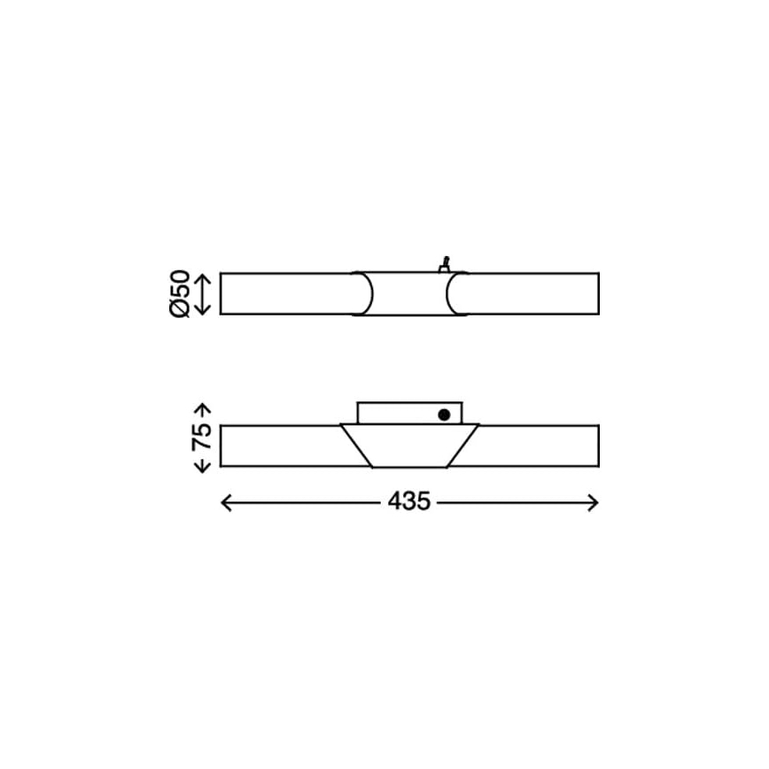 Briloner 2125-022 - Spiegelbeleuchtung SPLASH 2xE14/40W/230V