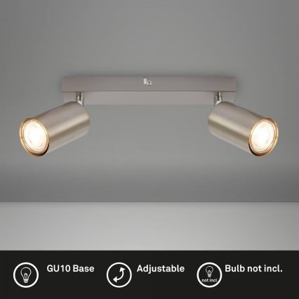Briloner 2172-022 - Spotleuchte 2xGU10/9W/230V mattchrom