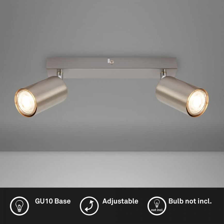 Briloner 2172-022 - Spotleuchte 2xGU10/9W/230V mattchrom