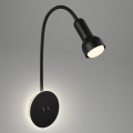 Briloner 2178015 - Flexible LED-Wandleuchte 1xE14/10W/230V + LED/3W schwarz