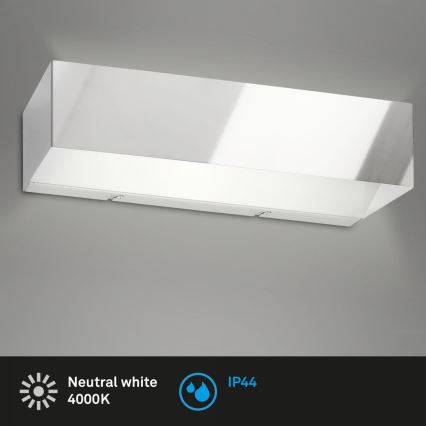 Briloner 2204-018 - LED-Outdoor-Wandleuchte LED/8W/230V IP44 glänzendes Chrom