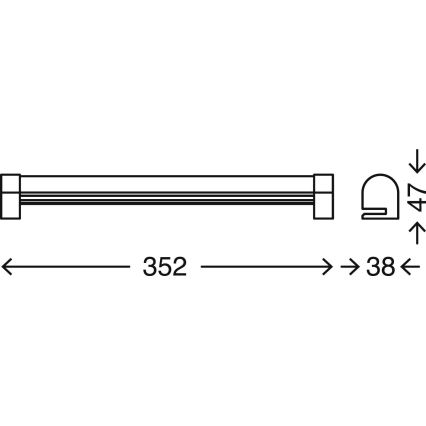 Briloner 2243-018 - Dimmbare LED-Badezimmer-Spiegelbeleuchtung COOL&COSY LED/8W/230V 2700/4000K IP44