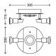 Briloner 2292-038 - LED-Strahler SPLASH 2xGU10/3W/230V + 1xLED/5W