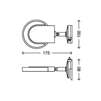 Briloner 2297-018 - LED Spiegelbeleuchtung SURF 1xLED/4,5W/230V