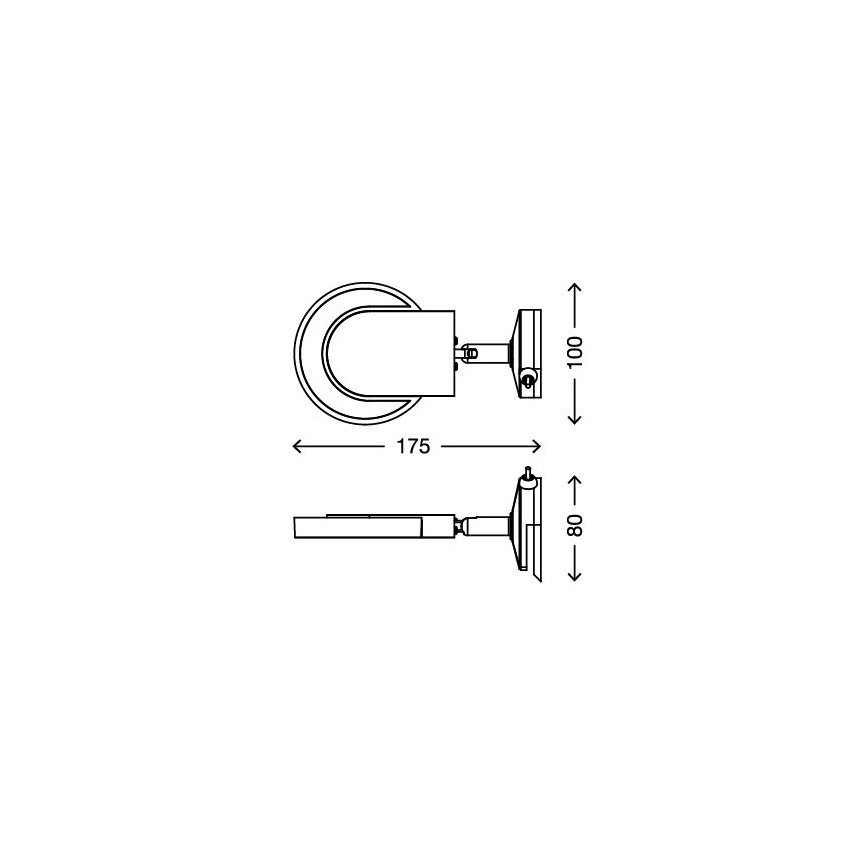 Briloner 2297-018 - LED Spiegelbeleuchtung SURF 1xLED/4,5W/230V