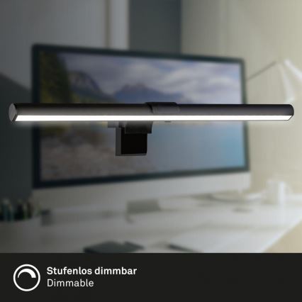 Briloner 2303-015 - Dimmbare LED-Monitorbeleuchtung LED/3,5W/230V 2700/4000/6500K