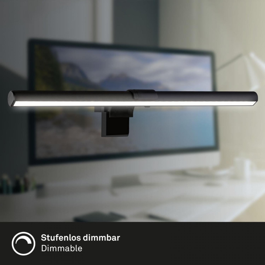 Briloner 2303-015 - Dimmbare LED-Monitorbeleuchtung LED/3,5W/230V 2700/4000/6500K