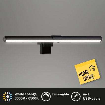 Briloner 2303-015 - Dimmbare LED-Monitorbeleuchtung LED/3,5W/230V 2700/4000/6500K