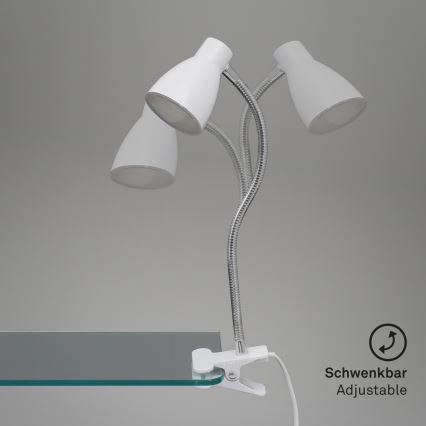 Briloner 2615-016P - LED-Klemmlampe GRIP LED/2,5W/230V weiß