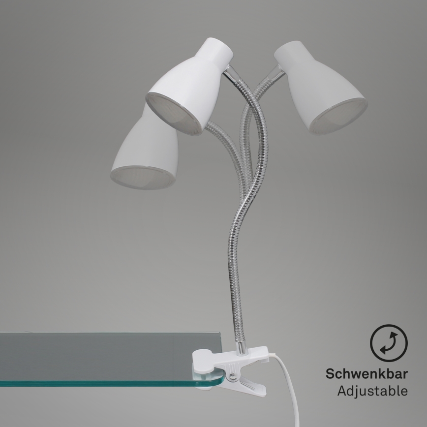Briloner 2615-016P - LED-Klemmlampe GRIP LED/2,5W/230V weiß