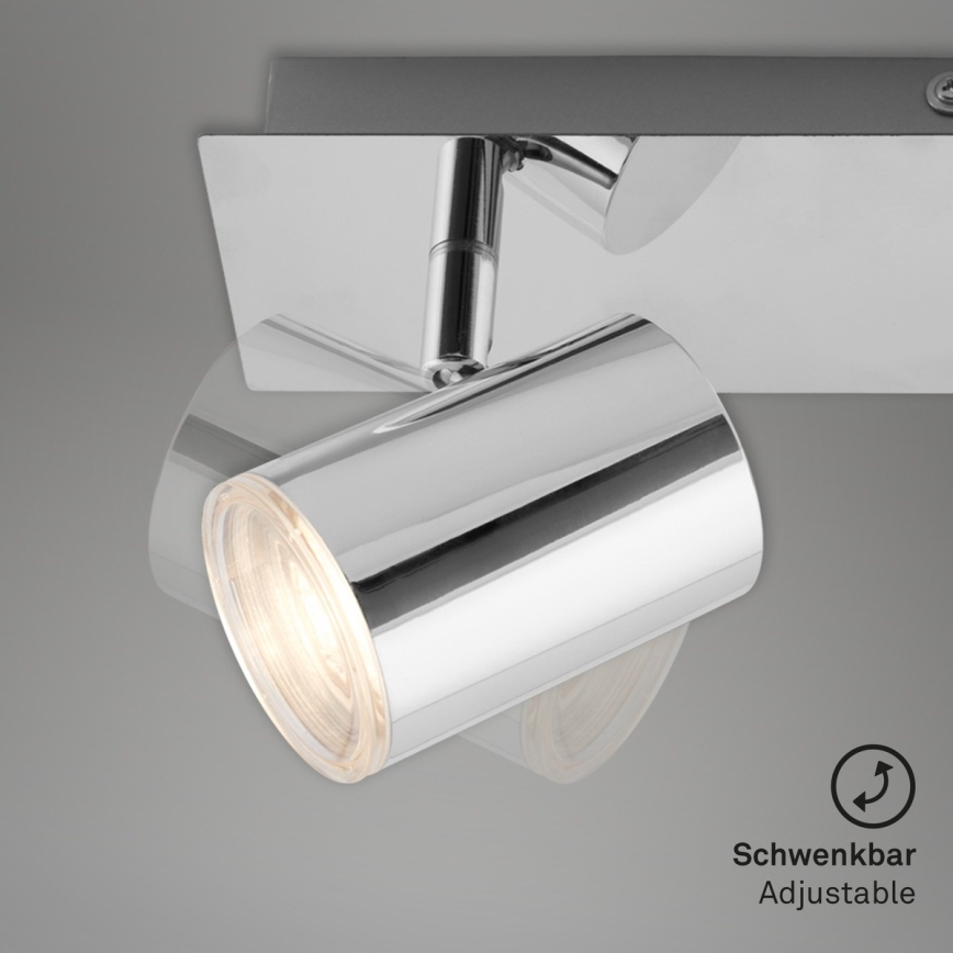 Briloner 2731-028 - Badezimmer-Spot BANYO 2xGU10/5W/230V IP44 in glänzendem Chrom