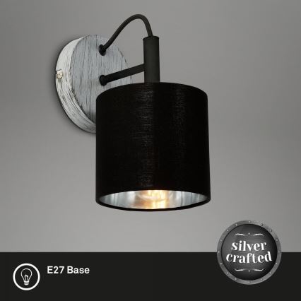 Briloner 2737-014 - Wandleuchte SILVER CRAFTED 1xE14/25W/230V