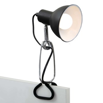Briloner 2790-015 - Clip-Lampe FIX 1xE14/8W/230V schwarz/Chrom glänzend