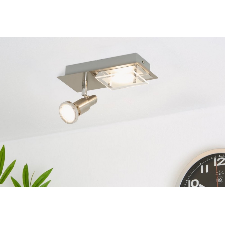 Briloner 2879-022 - LED Deckenleuchte COMBINATA 1xGU10/3W + LED/5W/230V