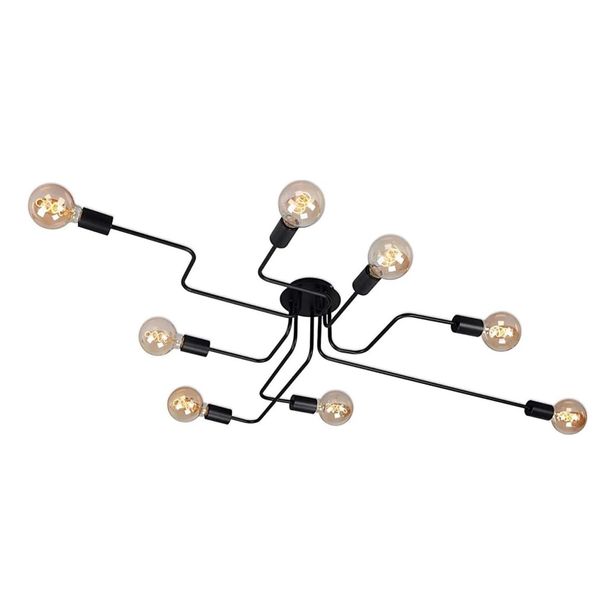 Briloner 2888-085 - Anbauleuchte FARETTO 8xE27/60W/230V schwarz