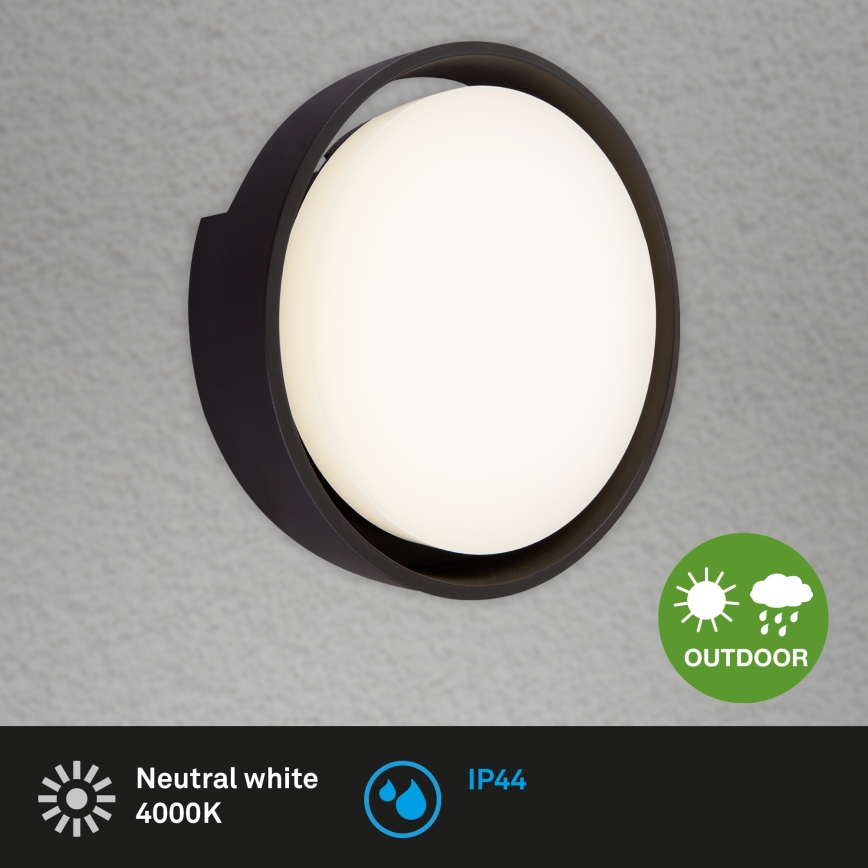 Briloner 3019-015 - Outdoor-LED-Wandleuchte GENUA LED/18W/230V IP44 schwarz