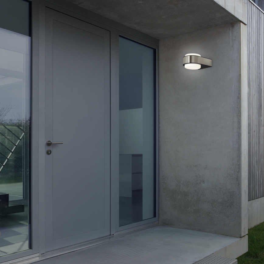 Briloner 3035-012 - LED-Outdoor-Wandleuchte HANAU LED/6,5W/230V IP44 matt Chrom