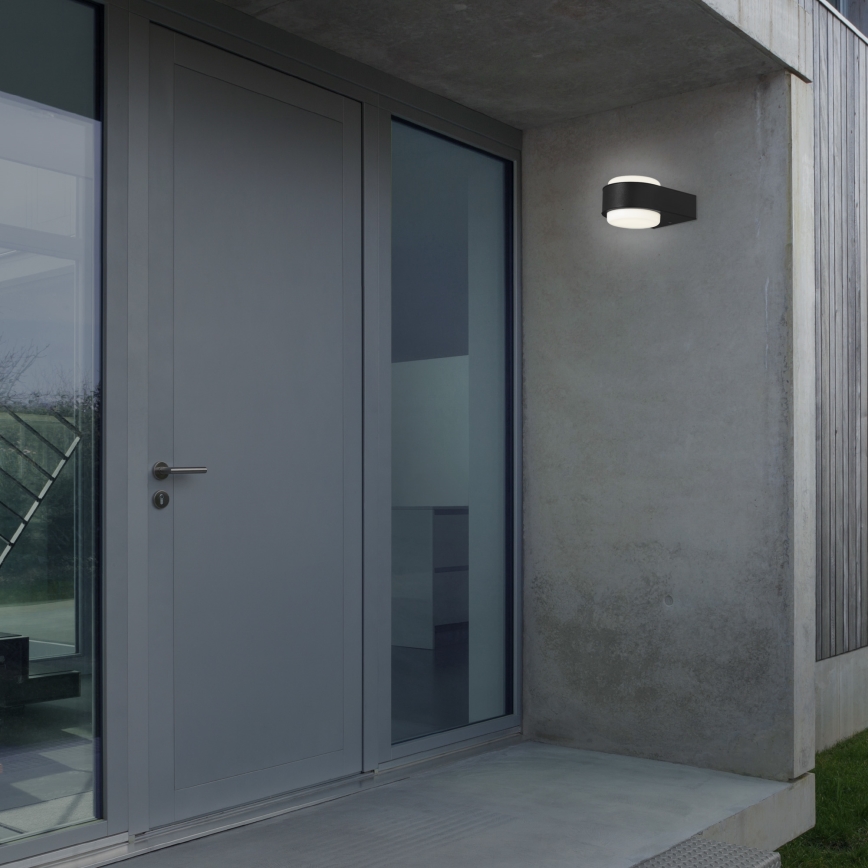 Briloner 3035-015 - LED Außenwandleuchte HANAU LED/6,5W/230V IP44 schwarz