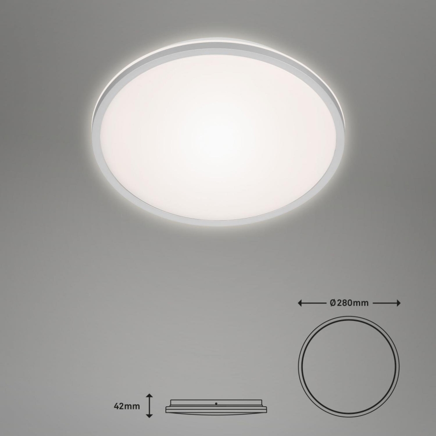 Briloner 3046-014 - LED-Deckenleuchte LED/15W/230V 4000K d 28 cm silbern