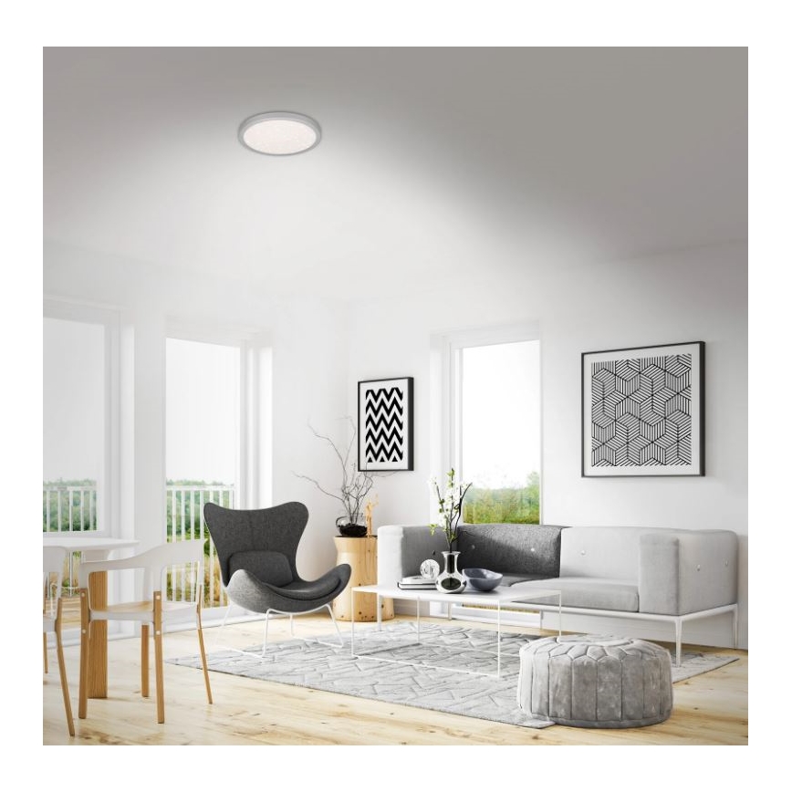 Briloner 3048-014 – LED-Deckenleuchte RUNA LED/18W/230V silbern