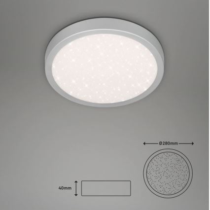 Briloner 3048-014 – LED-Deckenleuchte RUNA LED/18W/230V silbern