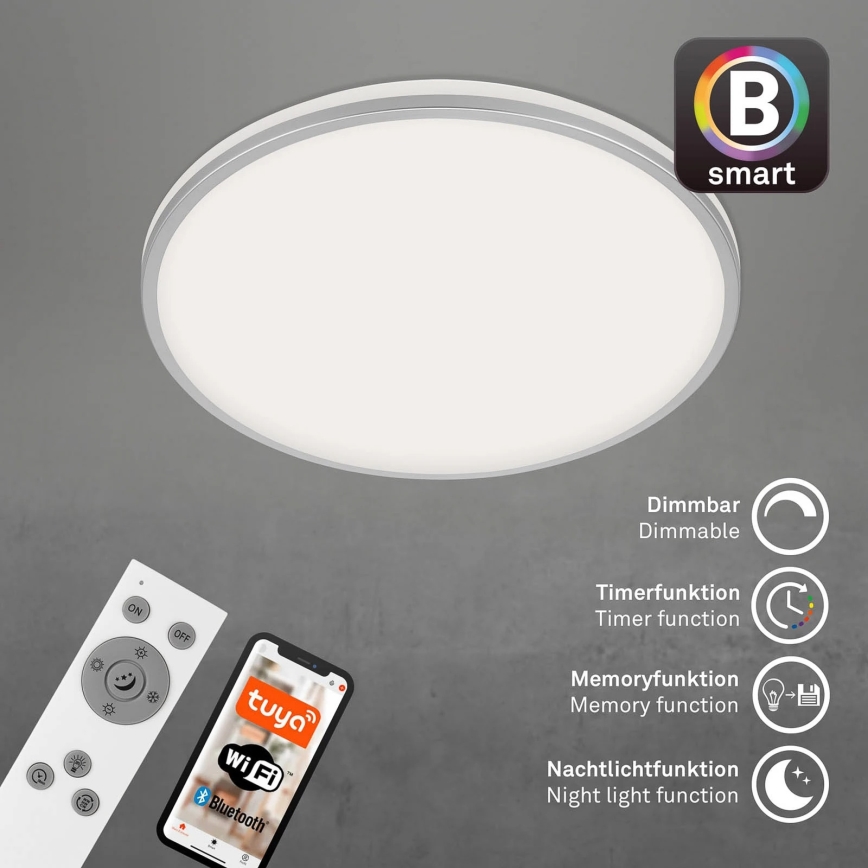 Briloner 3065-014 - LED-dimmbare Deckenleuchte IVY LED/42W/230V Wi-Fi Tuya Ø 49 cm + Fernbedienung