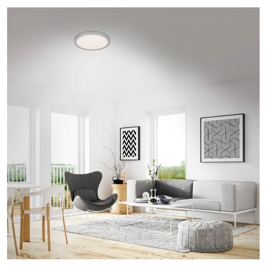 Briloner 3071-014 - LED-Deckenleuchte RUNA LED/24W/230V silbern