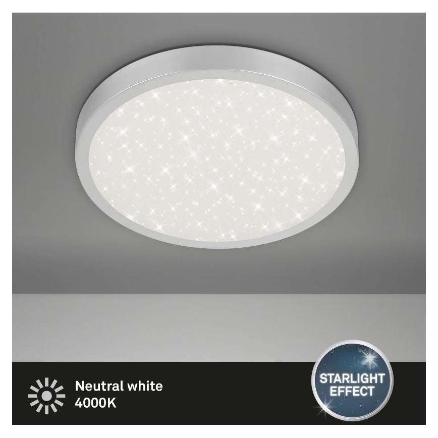 Briloner 3071-014 - LED-Deckenleuchte RUNA LED/24W/230V silbern