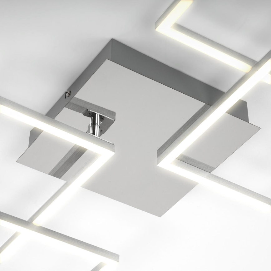Briloner 3091-018 - Dimmbare LED-Deckenleuchte FRAME LED/30W/230V glänzendes Chrom