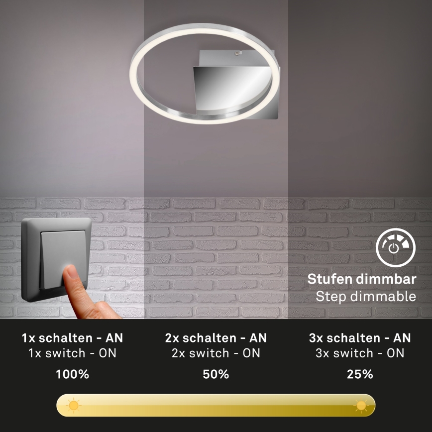 Briloner 3106-018 - LED dimmbare Deckenleuchte FRAMES LED/7,5W/230V