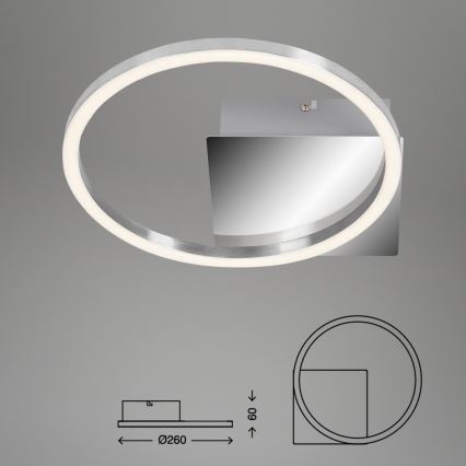 Briloner 3106-018 - LED dimmbare Deckenleuchte FRAMES LED/7,5W/230V