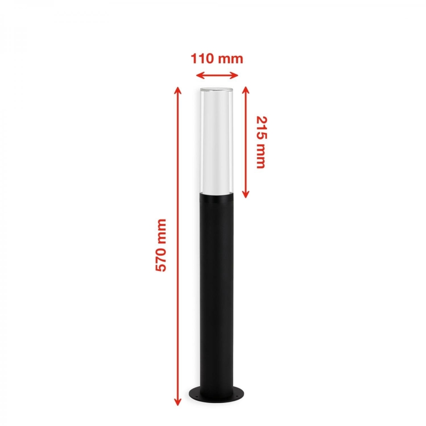 Briloner 311405TF - LED-Außenleuchte LED/8W/230V IP44 4000K 57 cm schwarz