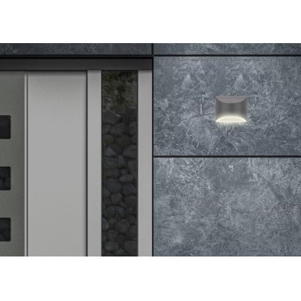 Briloner 3133015 - LED Solar-Wandleuchte LED/2W/3,7V IP44 3000K 300 mAh