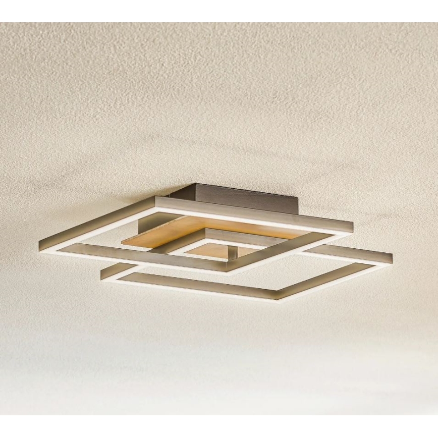 Briloner 3210-014 - Dimmbare LED-Deckenleuchte FRAME 2xLED/11W/230V braun