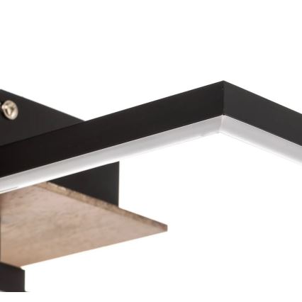 Briloner 3210-014 - Dimmbare LED-Deckenleuchte FRAME 2xLED/11W/230V braun