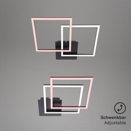 Briloner 3210-015 - LED dimmbare Deckenleuchte FRAME 2xLED/11W/230V schwarz
