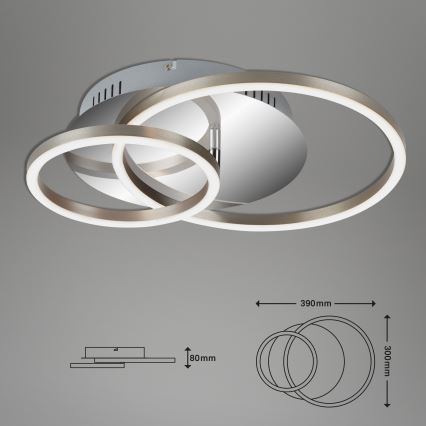 Briloner 3222-018 - LED Dimmbare Deckenleuchte FRAMES LED/30W/230V