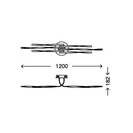 Briloner 3340-062 - LED dimmbare Deckenbeleuchtung TWIN 6xLED/7,5W/230V