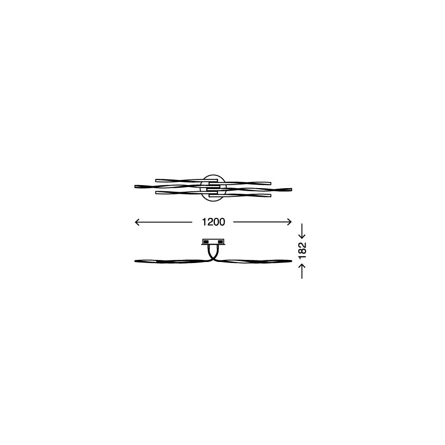 Briloner 3340-062 - LED dimmbare Deckenbeleuchtung TWIN 6xLED/7,5W/230V