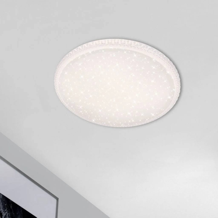 Briloner 3412-016 - Dimmbare LED-Deckenleuchte STAR SKY LED/24W/230V 3000/4000/6000K Ø 39 cm + Fernbedienung