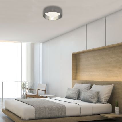 Briloner 3482014 - LED Deckenleuchte MAILA STARRY LED/12W/230V grau/silber