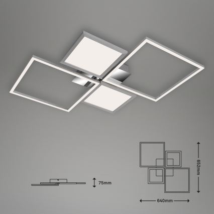 Briloner 3530-018 - Dimmbare LED-Aufbauleuchte FRAME LED/40W/230V 3000-6500K + Fernbedienung